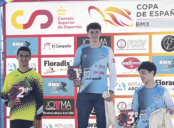 Alejandro Verdú Martos, campeón cadete de la copa de España de BMX